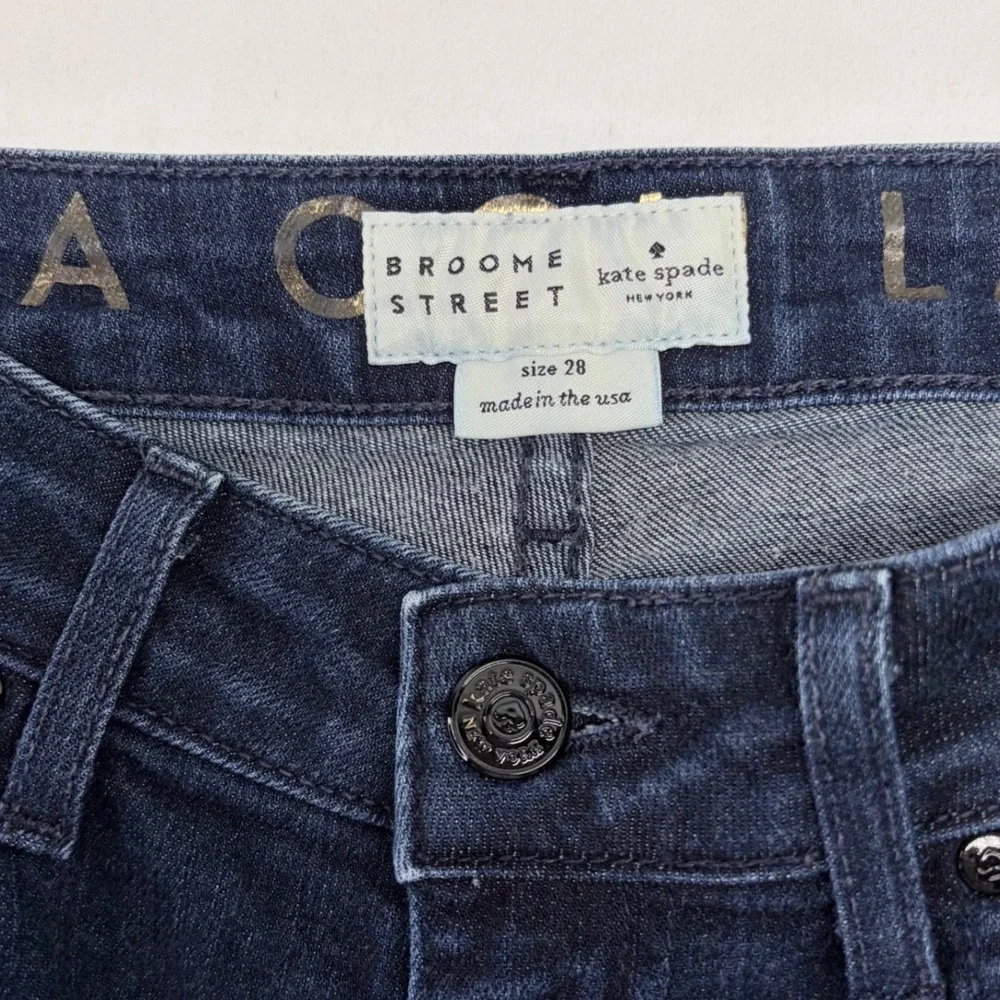Kate Spade‎ Broome Street Jeans Women Size 28 Dark Wash Bootcut Denim USA Made